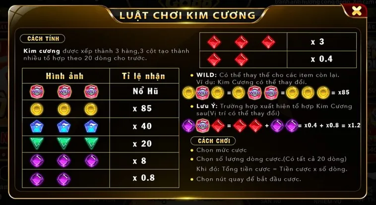 Khám Phá Trò Chơi Nổ Hũ Kim Cương Tại QH88 Cực Hấp Dẫn
